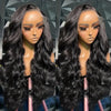 Black Medium Large Wave Full-head Wig
