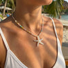 Beach Ocean Shell Double Layered Stacked Necklace