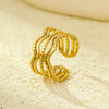 New Niche Stainless Steel Adjustable Ring In The Instagram Style