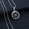 Retro Titanium Steel Necklace With A Palm-clapping Pendant