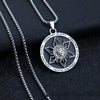 Retro Titanium Steel Necklace With A Palm-clapping Pendant