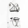 Ladies' Mesh Three-point Two-piece Set