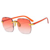 Frameless Trimming Internet-famous Sunglasses Women