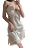 Satin Chiffon Slip Nightdress Hot Temptation Home Wear Pure Desire