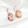 Affordable Luxury Niche Colored Gemstone Stud Earrings