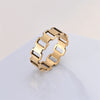 Stainless Steel Ring Versatile And Stylish Made Of Titanium Steel With 18k Gold Plating