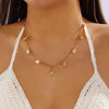 Beach Ocean Shell Double Layered Stacked Necklace
