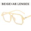Fashionable Double-beam Polygonal Sunglasses For Men And Women