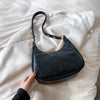 Underarm Bag Oil Wax Leather Trendy Texture One-shoulder Crossboby Bag Women's Bag