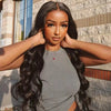 Brown Red Curly Hair Big Wave Front Lace Wig Chemical Fiber Full-head Wig