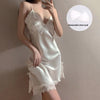 Satin Chiffon Slip Nightdress Hot Temptation Home Wear Pure Desire