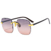 Frameless Trimming Internet-famous Sunglasses Women