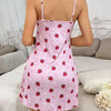 Womens Loose And Casual Cat-Print Slip Dress