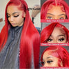 Front-lace Black Middle-parted Long Straight Hair For Womenfluffy Natural And Stylish Full Wig
