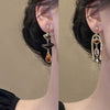 Retro Niche Minimalist-style Asymmetric Zircon Stud Earrings