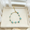 Natural Crushed Stone Turquoise Bracelet