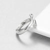 Retro Fashion Stainless Steel Love Embrace Smooth Ring