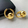 Sleek Round Ball Ear Clips In A Cool Western-style Design