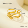 New Niche Stainless Steel Adjustable Ring In The Instagram Style