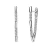 Stylish Micro-Pave Zircon V-Shaped Earrings With A Luxe Finish