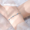 Wave Crystal Love Womens Bracelet Blue Diamond High-End Bracelet