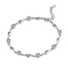 Wave Crystal Love Womens Bracelet Blue Diamond High-End Bracelet