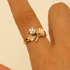 Light Luxury Open A Trendy Personalized Niche Finger Ring