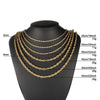 Stainless Steel Twist Chain Titanium Steel Necklace Clavicle Chain