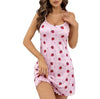 Womens Loose And Casual Cat-Print Slip Dress