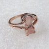 New Copper Plate Inlaid Zircon Ring
